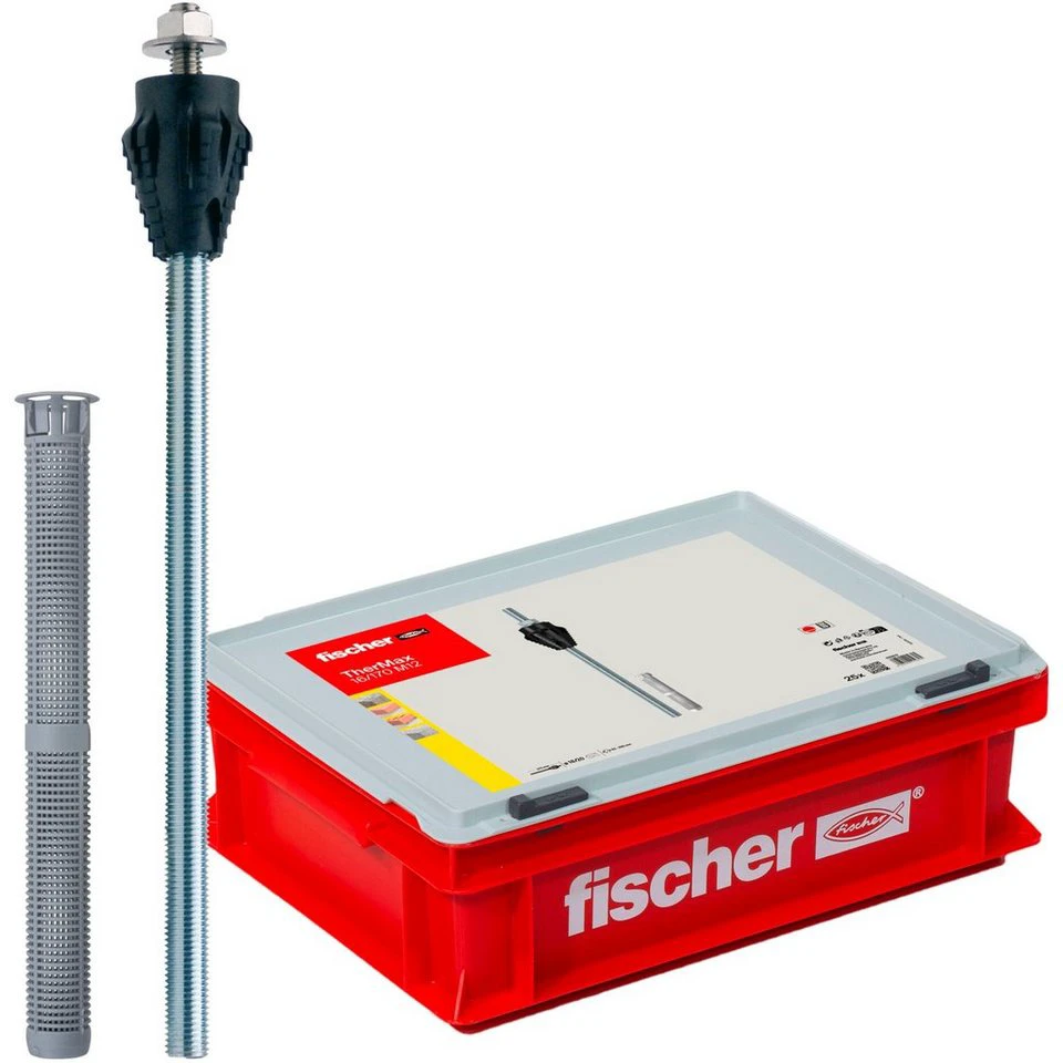 Fischer Abstandsmontagesystem Thermax 16/170 M12 25 Stück im Koffer