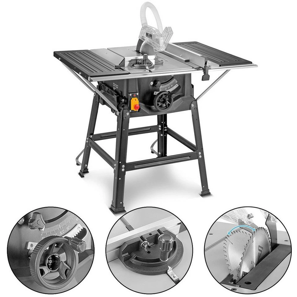 STAHLWERK TKS-1800 ST Tischkreissäge mit Untergestell 1.800 Watt 254 mm