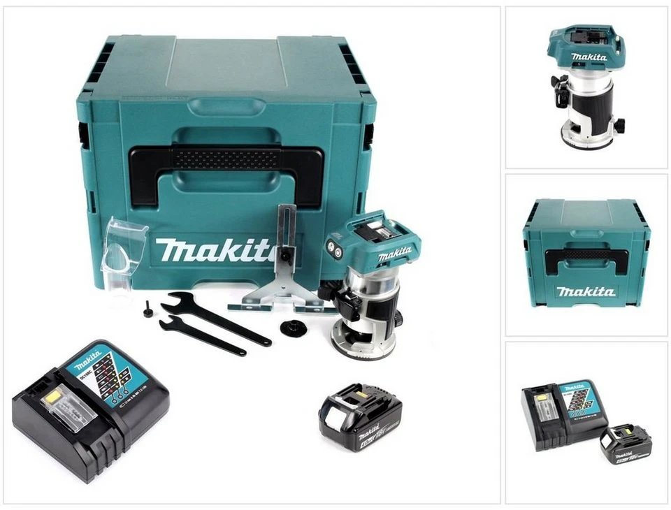 Makita DRT 50 RM1J Akku-Multifunktionsfräse 18 V Brushless 4,0 Ah