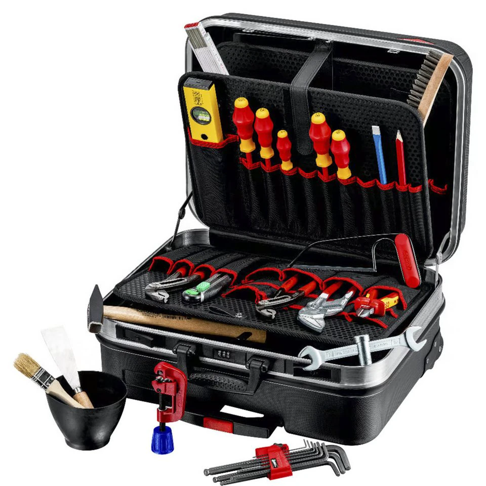 KNIPEX Werkzeugkoffer BIG Basic Move Sanitär 31-tlg ABS Trolley-Funktion