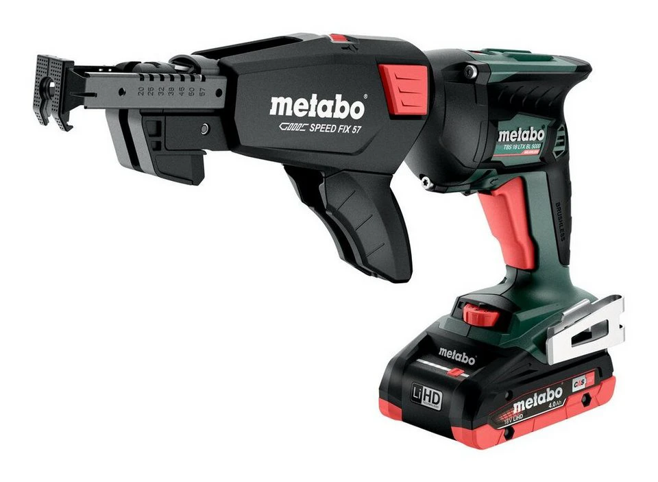 Metabo Akku-Trockenbauschrauber TBS 18 LTX BL 5000 5000 U/min 2 x 4 Ah LiHD in MetaBox