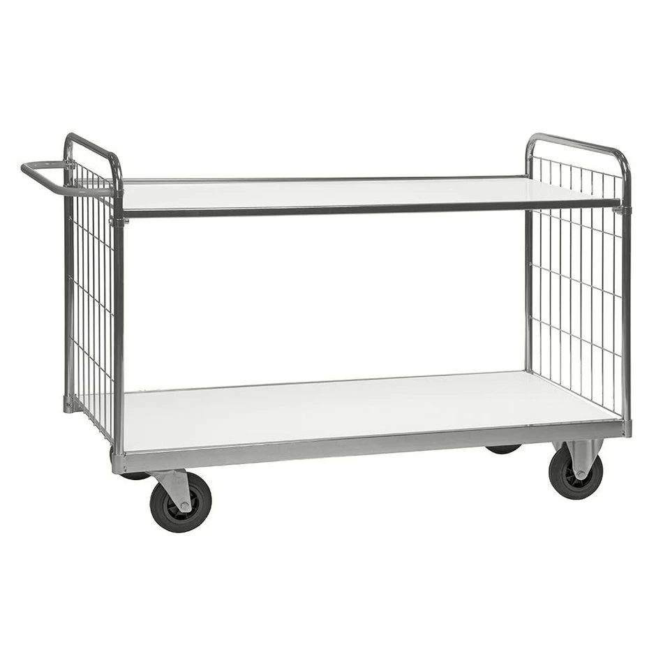 OSWALD Kommissionierwagen NK9000-2SB Transportwagen 300 kg 2 Böden verzinkt 1.190 x 650 x 1.025 mm