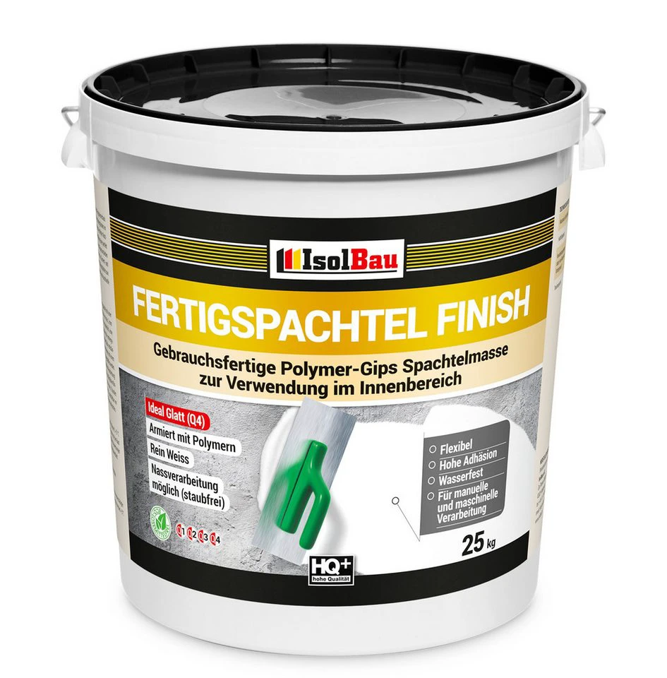 Isolbau Fertigspachtel Finish 100 kg Polymer-Gips Spachtelmasse Q4