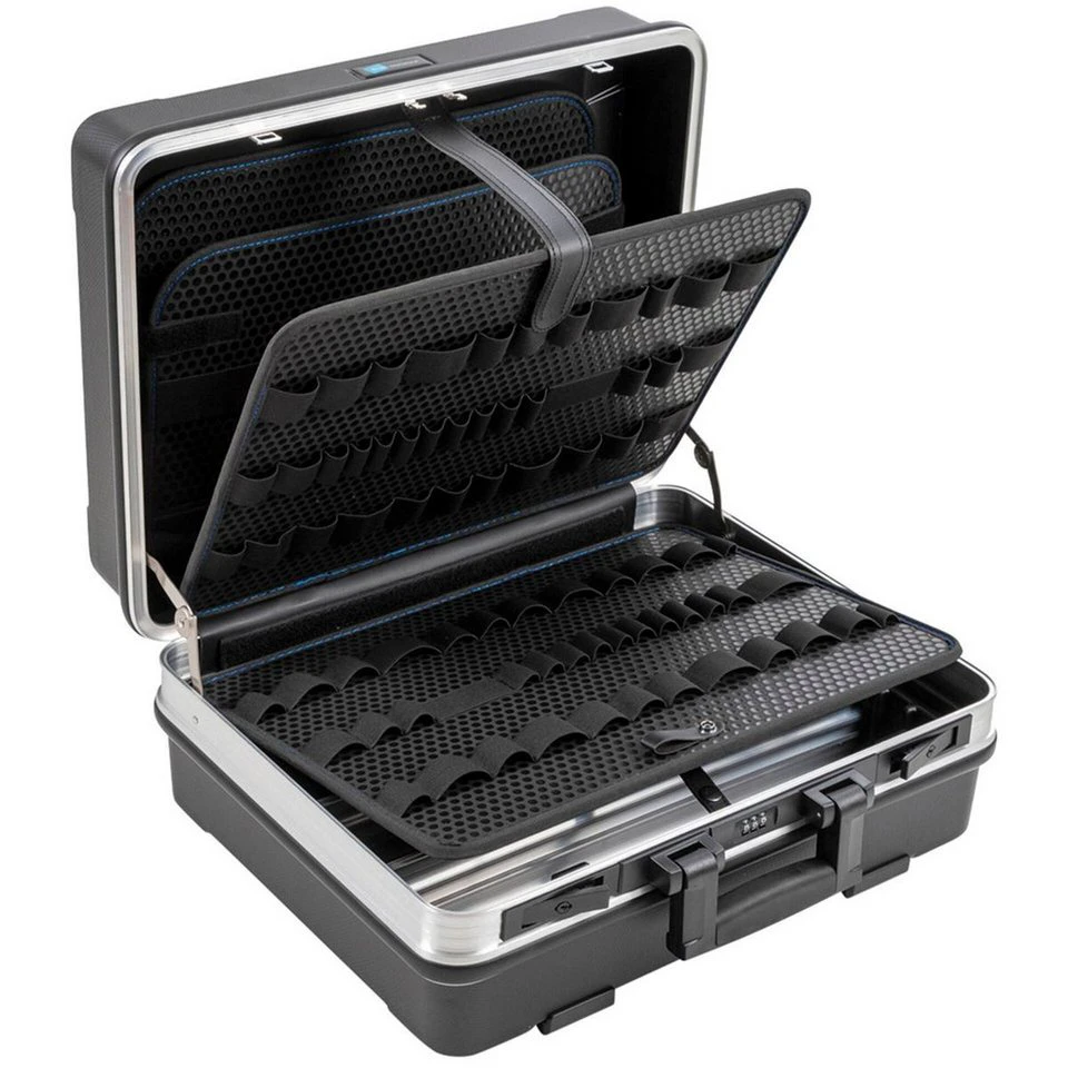 B&W International Werkzeugkoffer ABS.343.L flex loops ABS-Kunststoff schwarz