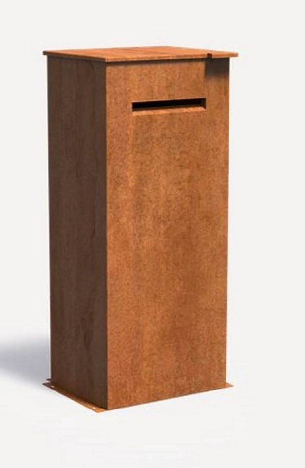 Adezz Briefkasten Case Cortenstahl Paketbox 2 Schlüssel