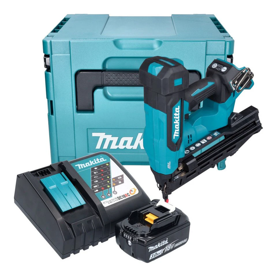 Makita Akku-Stauchkopfnagler DBN 610 18 V 32 - 64 mm mit Akku Ladegerät Makpac