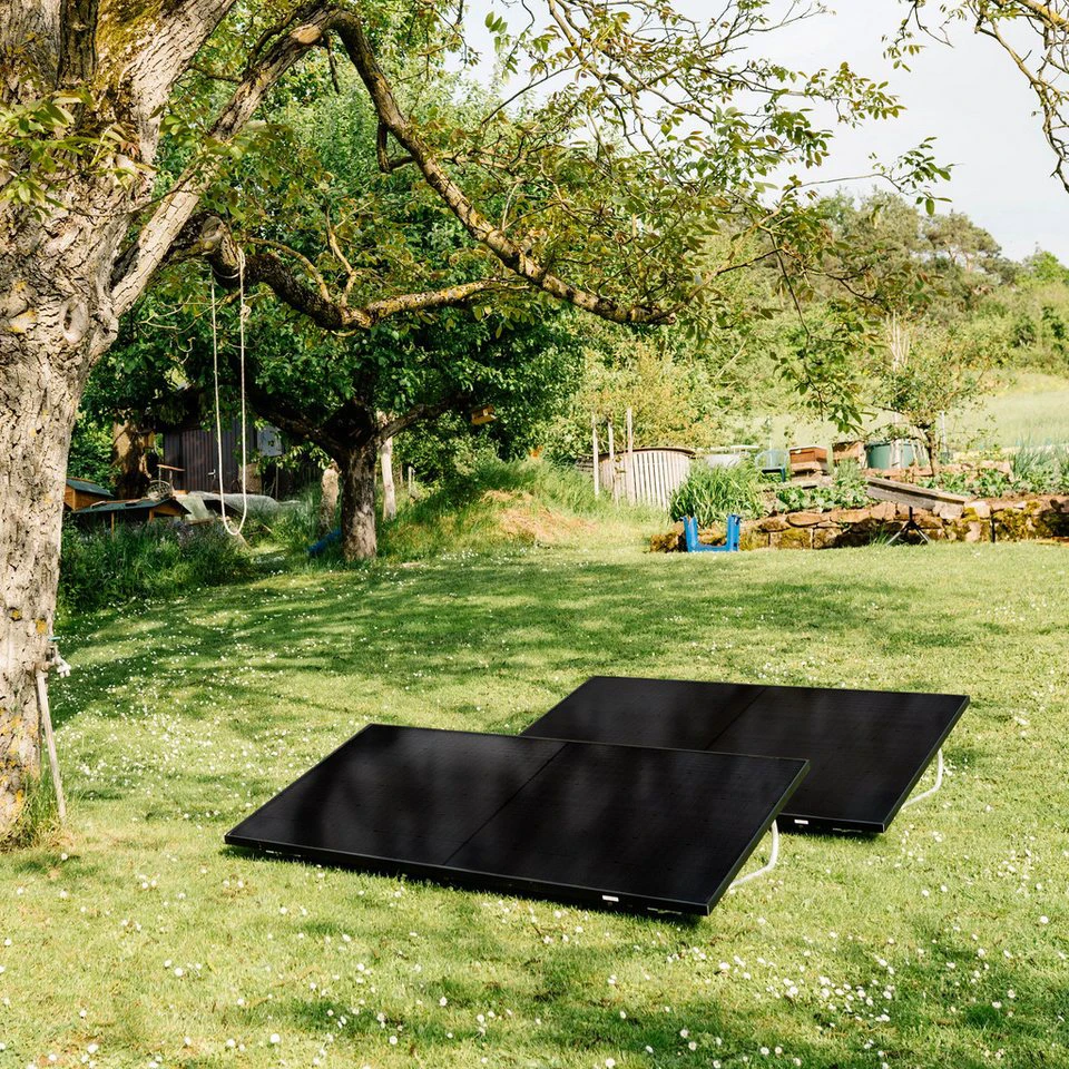 Balkonstrom Balkonkraftwerk 1000 W bifazial Full-Black Sunpro Hoymiles HMS-800W-2T