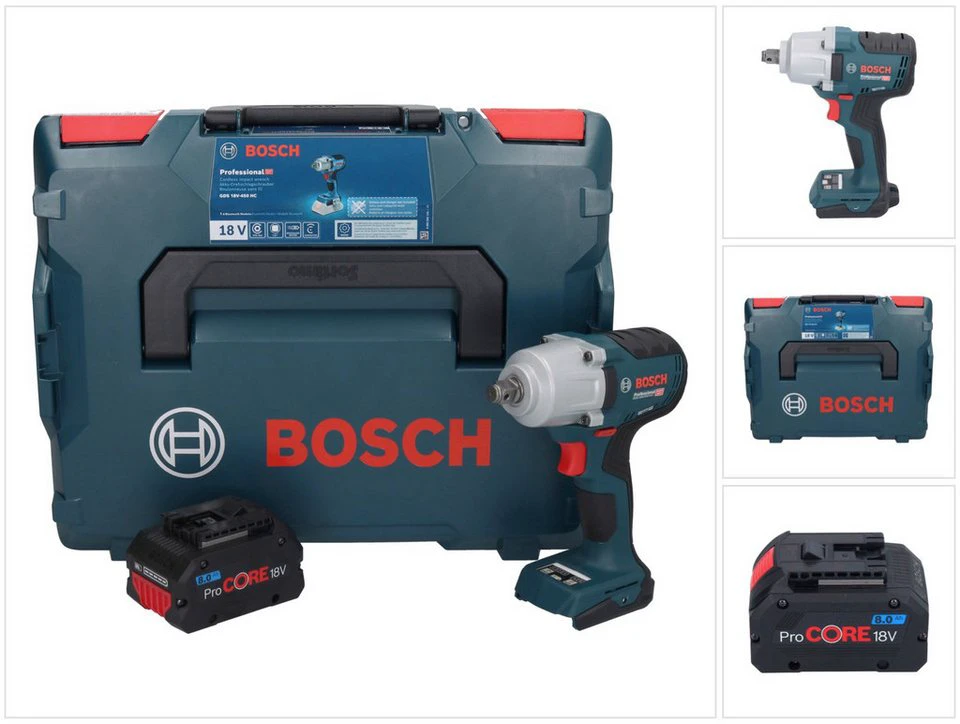 Bosch Professional GDS 18V-450 HC Akku Drehschlagschrauber 18 V 450 Nm 1/2 Zoll ProCORE