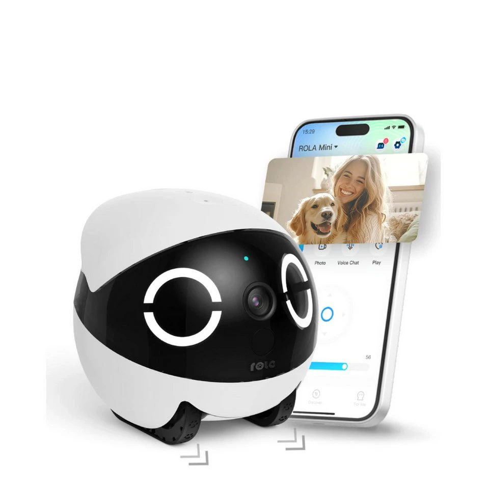 Enabot ROLA Mini Haustier-Kamera 2K Innenbereich mit App-Steuerung