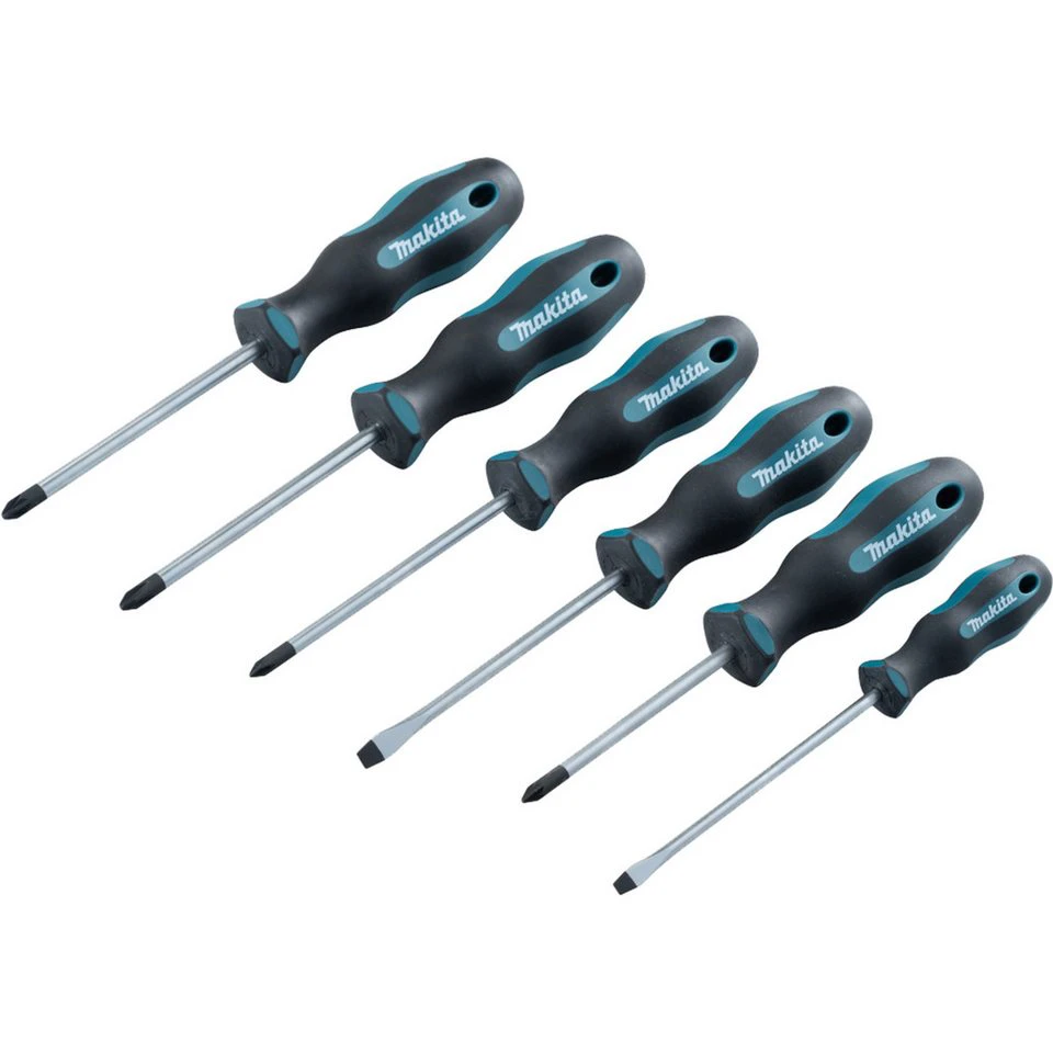 Makita Schraubendreher-Set E-10528 6-teilig mit magnetischer Spitze