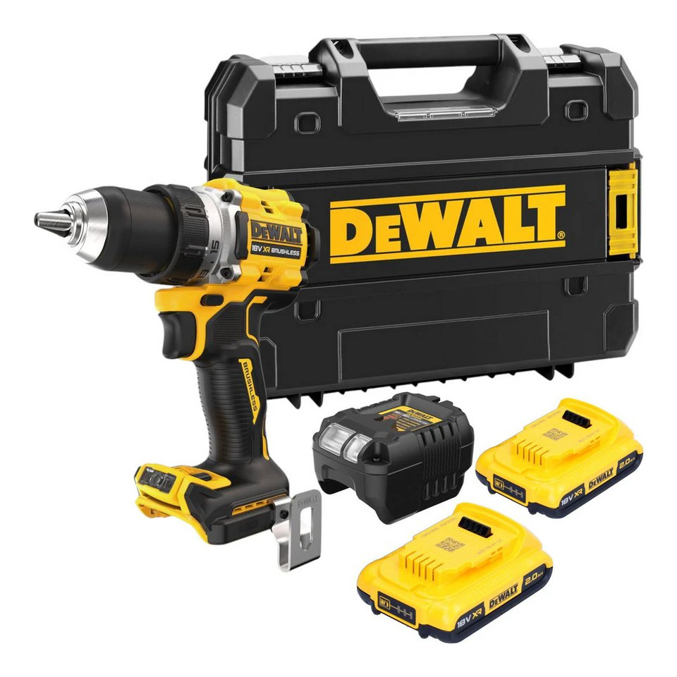 DeWalt DCD800 Akku-Bohrschrauber 18 V 90 Nm 2x 2,0 Ah Ladegerät TSTAK