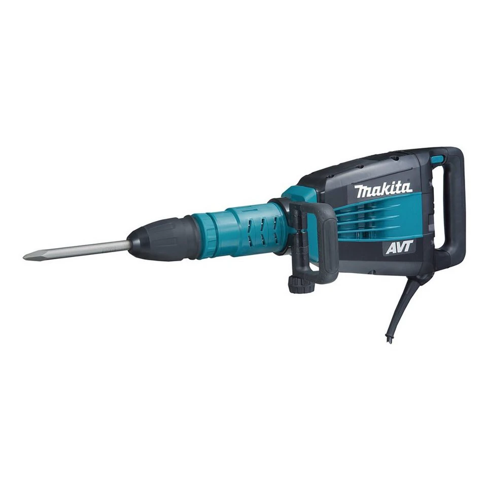 Makita Abbruchhammer HM1214C 1510 W SDS-max Set Spitzmeißel Meißelfett Transportkoffer