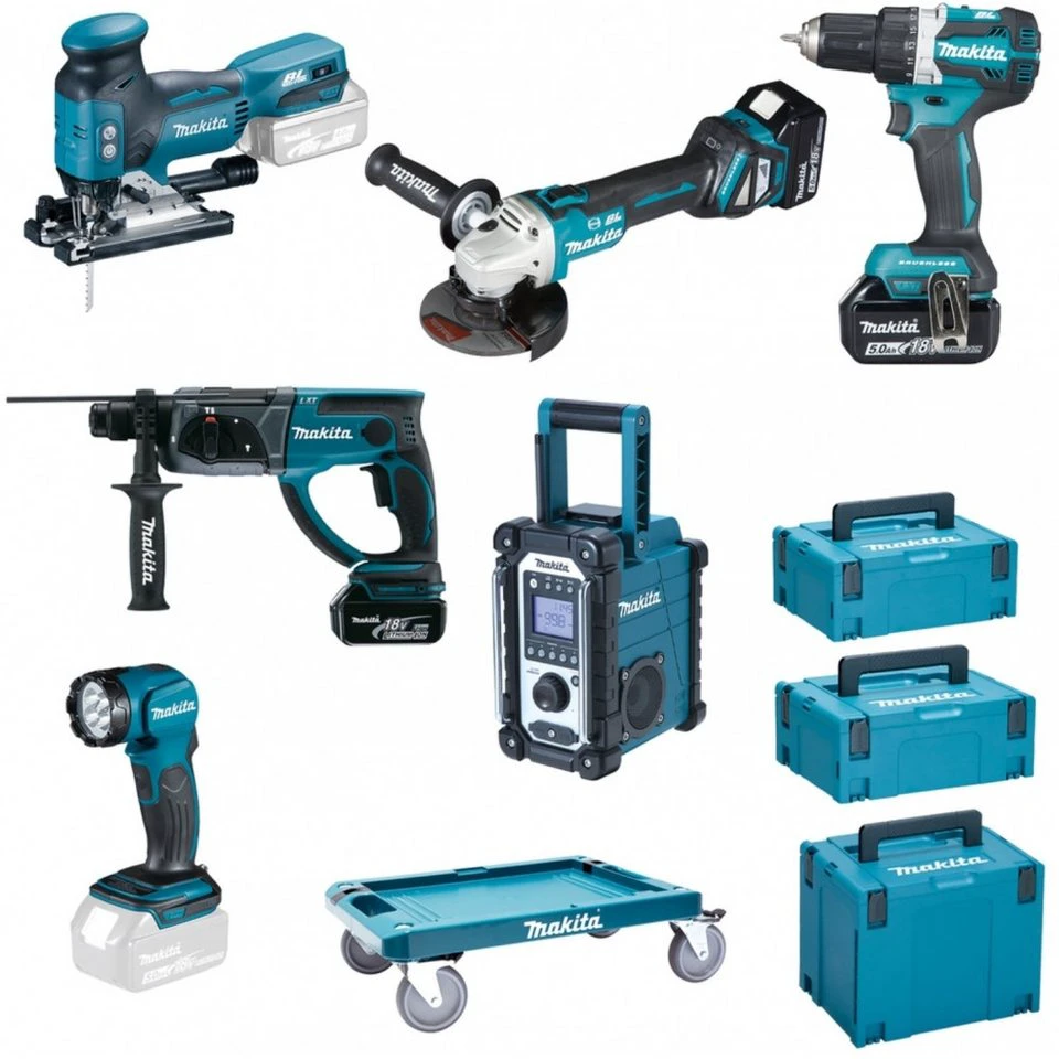 Makita DLX6112JX1 Elektrowerkzeug-Set Akku-Spezialset 18 V