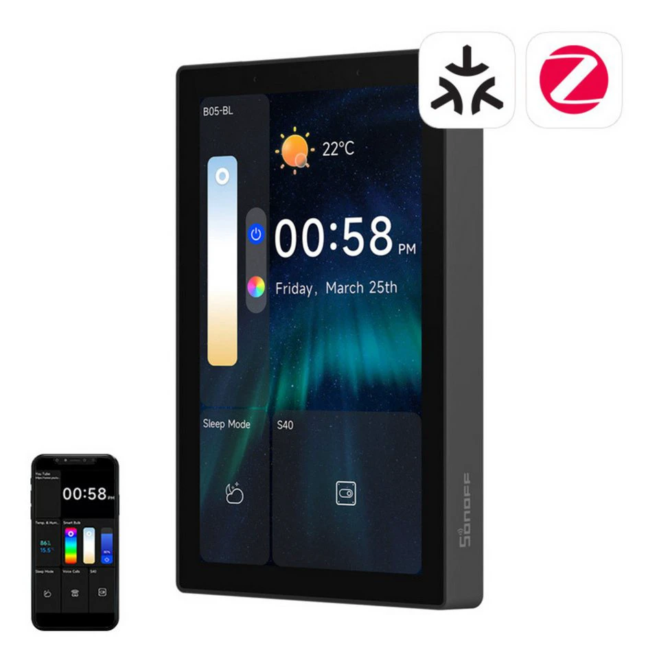 Sonoff NSPanel Pro 120 Smart Control Panel Schwarz Smart-Home-Zubehör