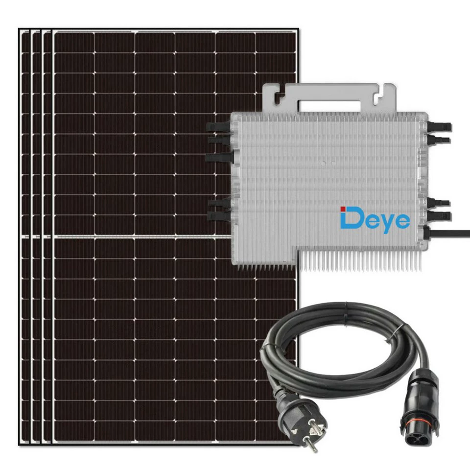 Deye Solaranlage 2000W Balkonkraftwerk bifazial mit Deye M200G4 Wechselrichter