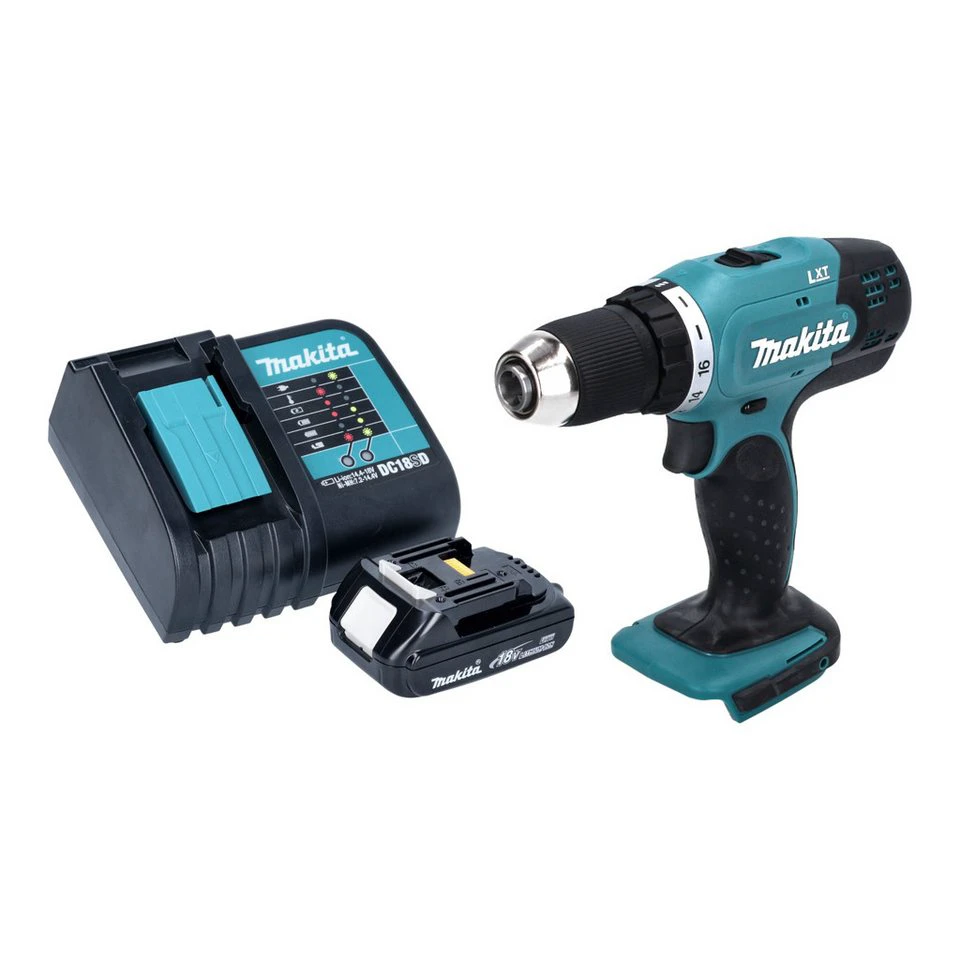 Makita Akku-Bohrschrauber DDF 453 18 V 42 Nm 1,5 Ah Ladegerät