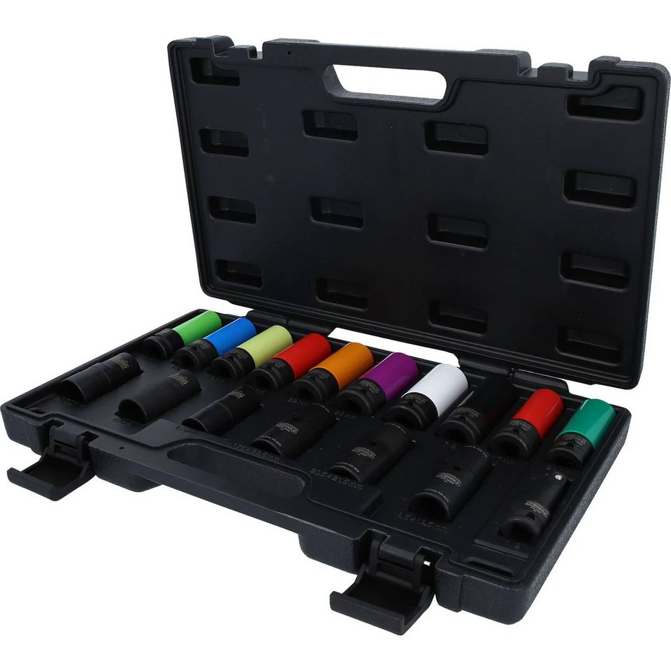 KS Tools 1/2" MASTER Spezial-Kraft-Stecknuss-Satz Doppelprofil für Radverschraubungen
