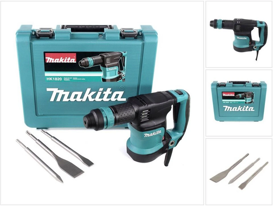 Makita HK 1820 Meißelhammer SDS-Plus 550 W 3,4 kg mit Transportkoffer