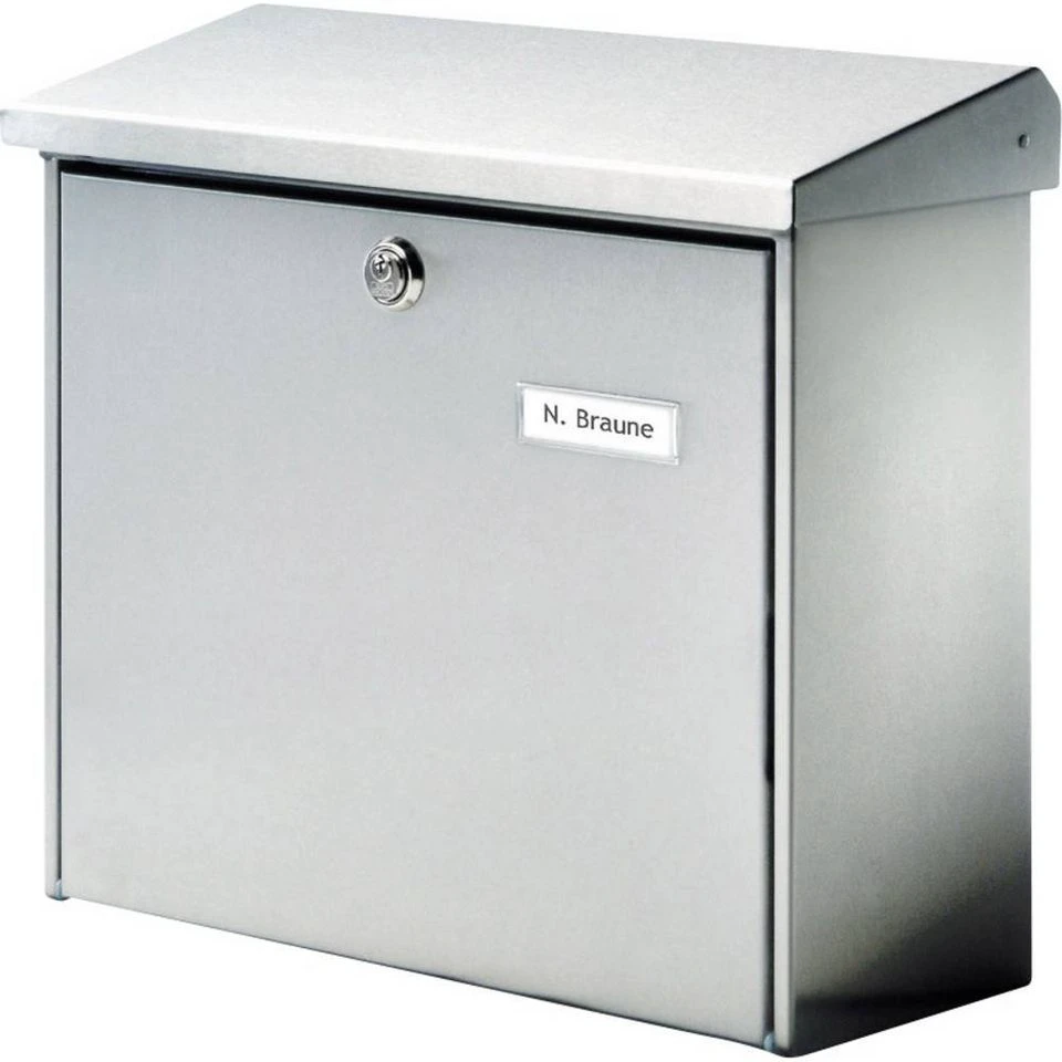 BURG-WÄCHTER Briefkasten Comfort 3913 Ni Edelstahl DIN C4 EN 13724