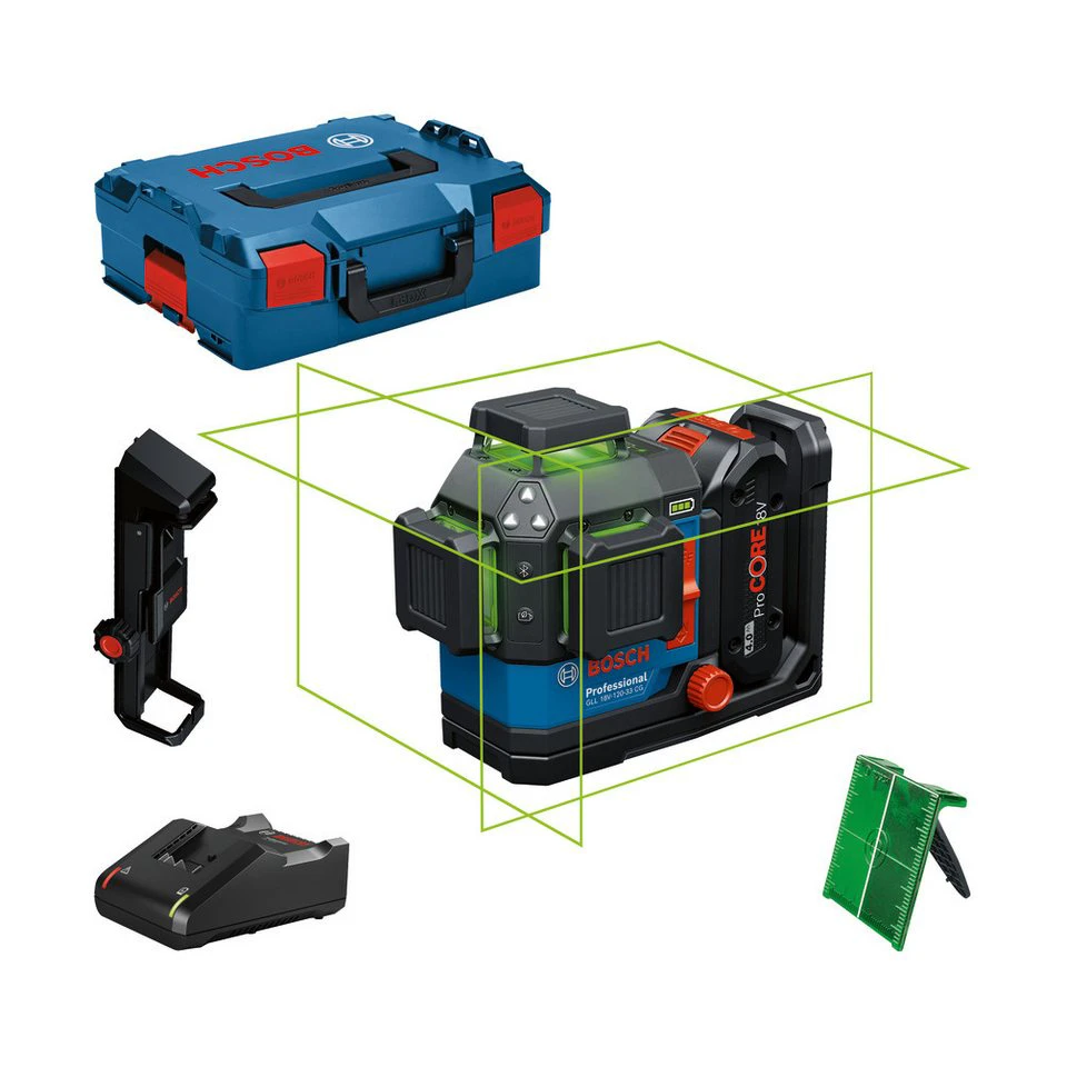 Bosch Professional Kreuzlinienlaser GLL 18V-120-33 CG 360° IP65