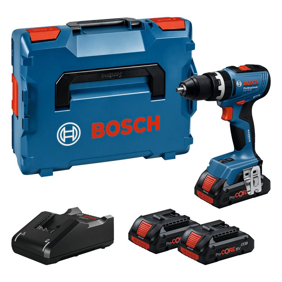 Bosch Professional Akku-Schlagbohrschrauber GSB 18V-65 2x ProCORE18V 4,0Ah L-BOXX 136