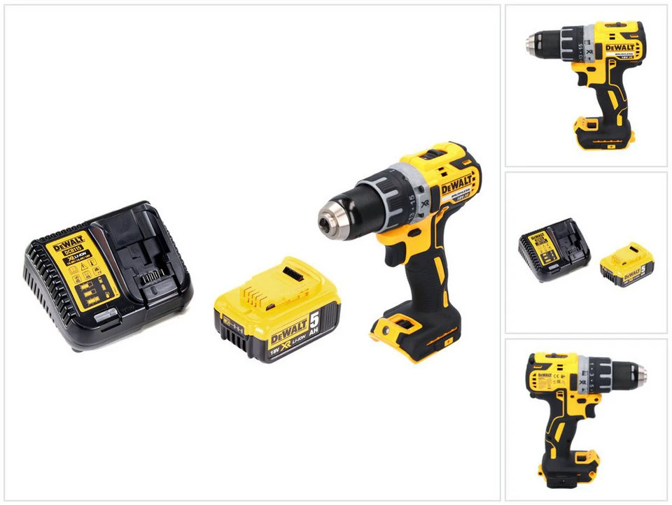 DeWalt Akku-Bohrschrauber DCD791 18 V 70 Nm Brushless 5 Ah