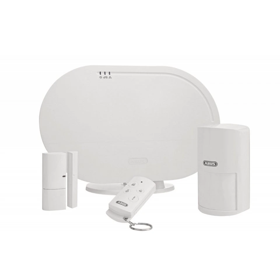 ABUS Smartvest Funk-Alarmanlage für Zuhause Smart Home Kamera Innenräume Batterie inklusive