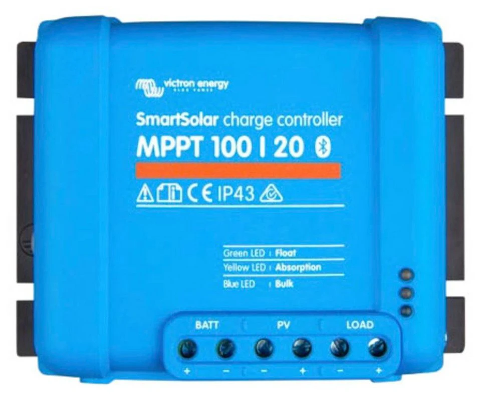Victron Energy SmartSolar 100/20 Solarladeregler MPPT bis 48V, maximal 290 / 580 / 1160 Watt