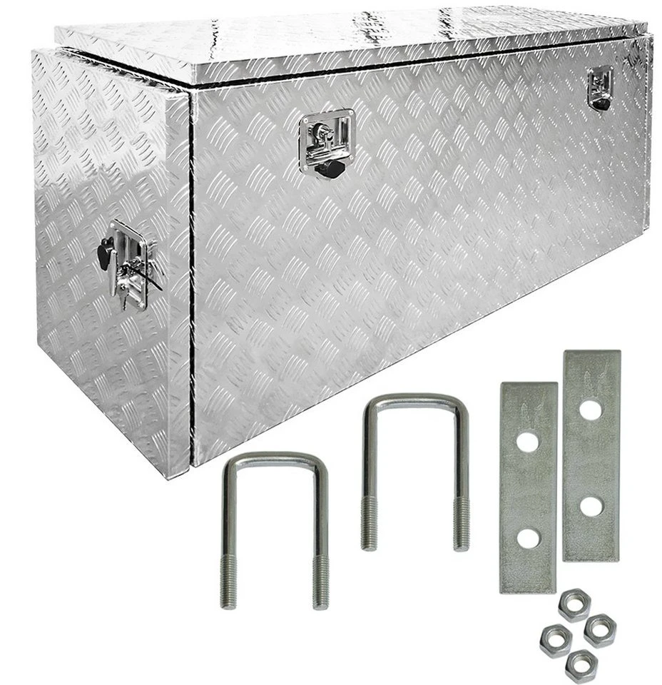 Trucky Anhänger-Deichselbox P402 Aluminium inkl. Montagesatz