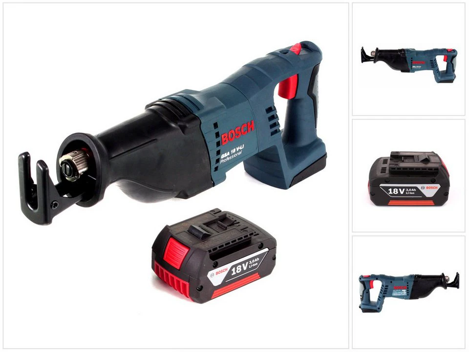 Bosch Professional GSA 18 V-Li Akku Säbelsäge 18 V 3,0 Ah ohne Ladegerät