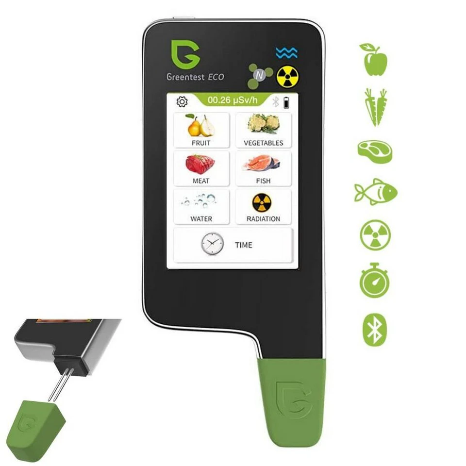 G Sensor Greentest Eco 6 Geigerzähler Schwarz Nitrat Prüfer Strahlungsdetektor