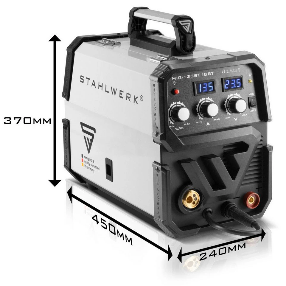 STAHLWERK MIG MAG 135 ST IGBT Schweißgerät 40 - 135 A Vollausstattung