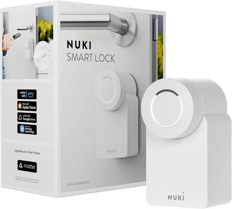 Nuki Smart Lock (2023) Türschlossantrieb Gen 4 weiß Bluetooth