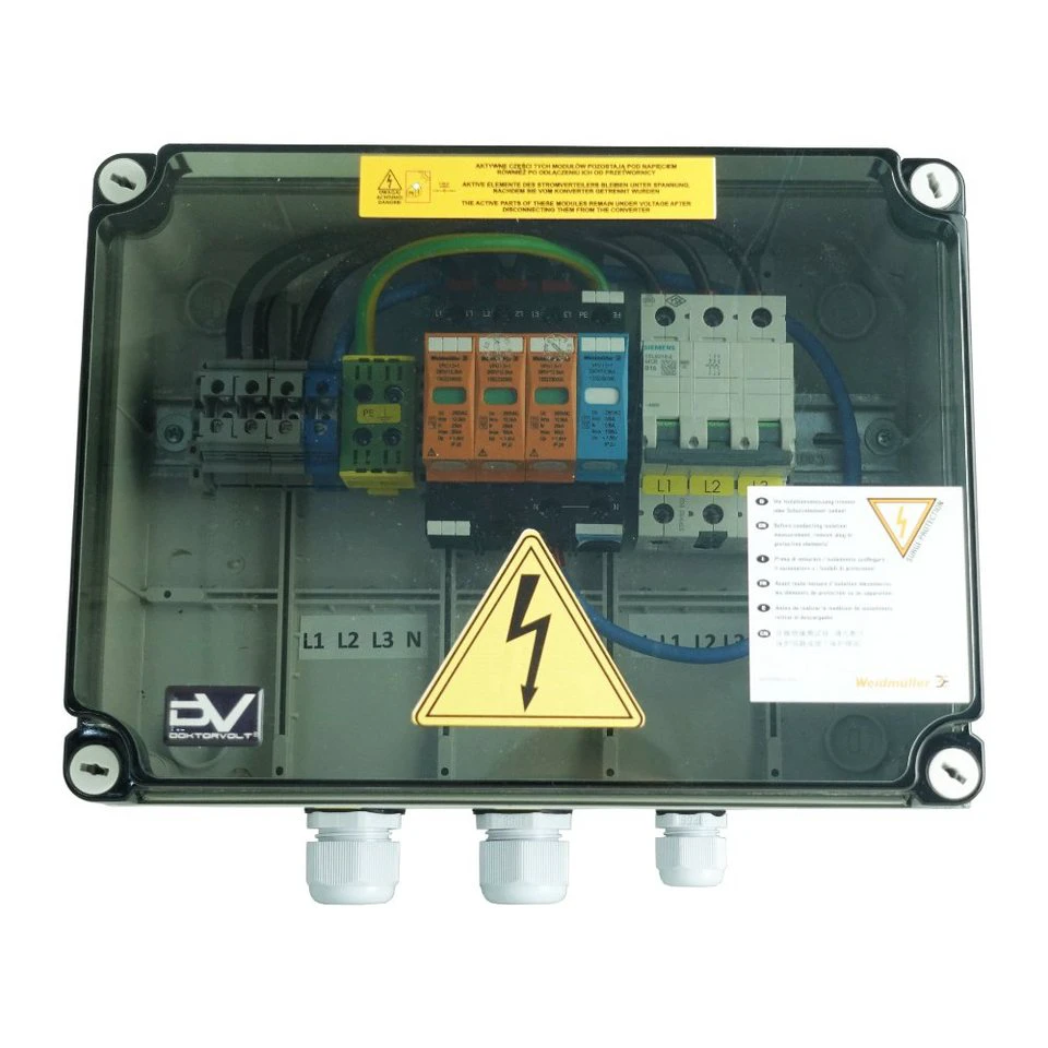 Doktorvolt Solar Anschlusskasten AC Weidmüller T1/T2 1x Siemens B16 3P