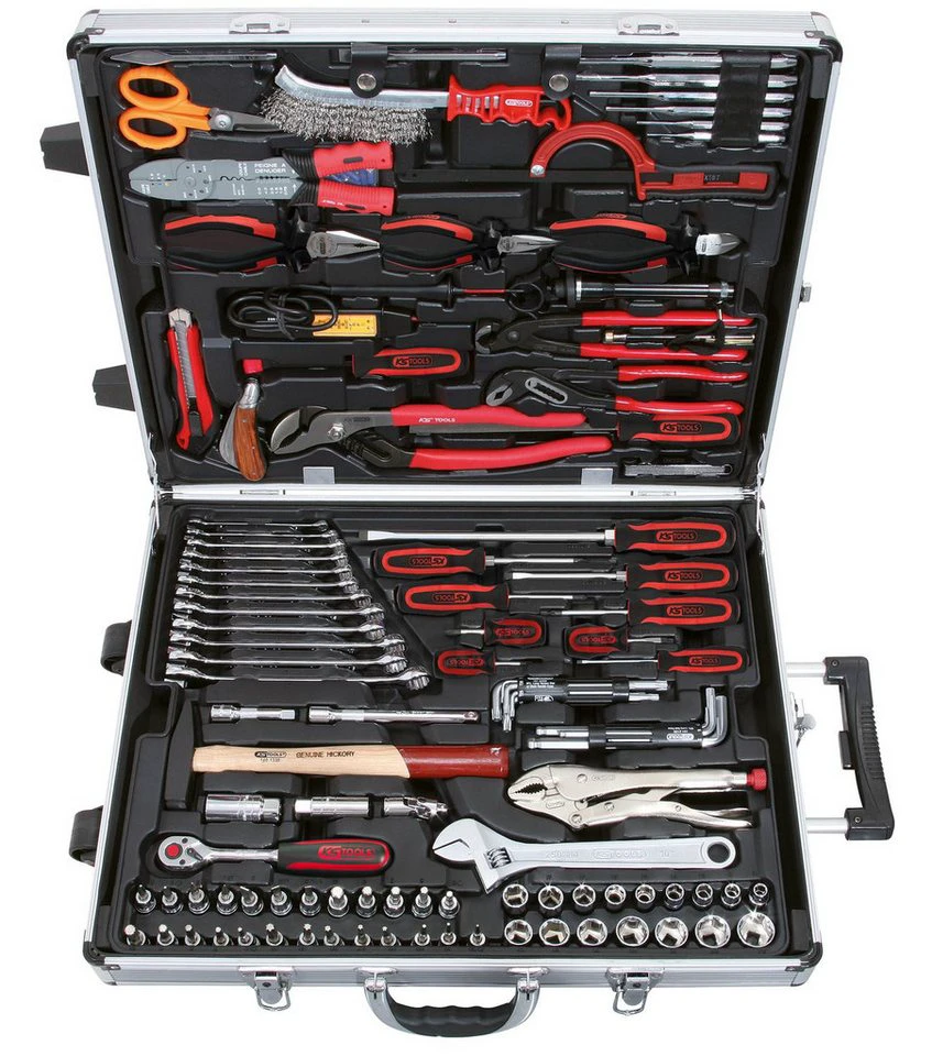 KS Tools Werkzeugkoffer CHROMEplus 3/8" Universal-Werkzeug-Satz 172-tlg