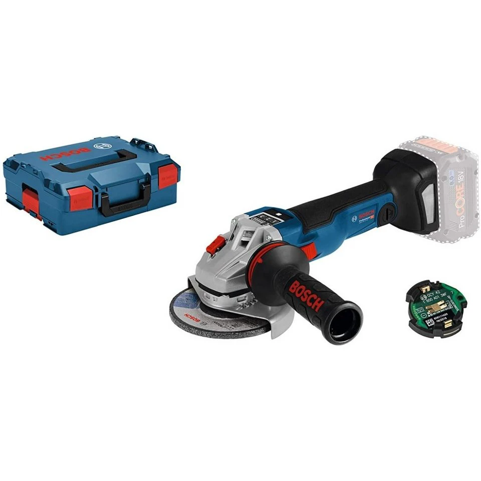 BOSCH GWS 18V-10 SC Akku-Winkelschleifer Professional 18 Volt blau