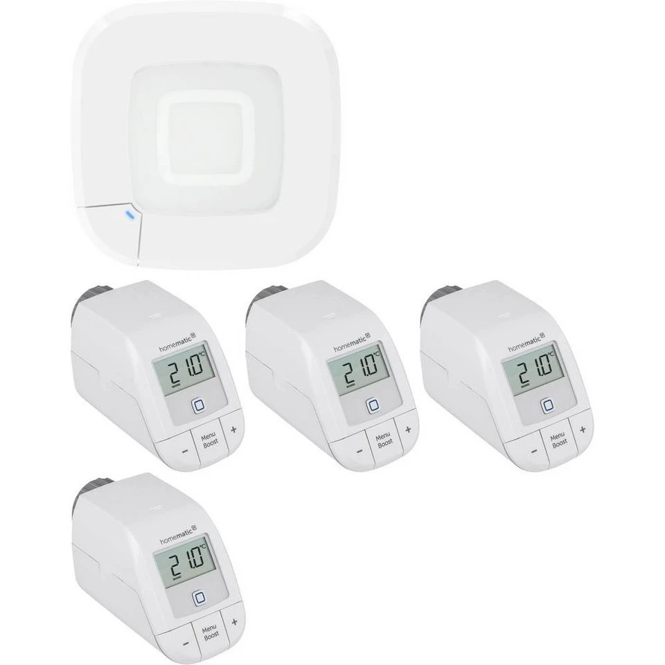 Homematic IP Smart-Home Starter-Set 161314A0+4x153412A2 Funk Access Point 2