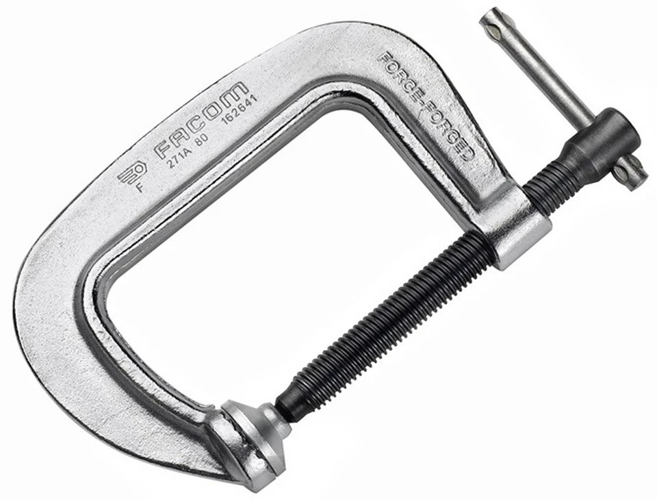 Facom C-Schraubzwinge 271A.250 Spannbereich 0 - 250 mm verzinkt Spindel brüniert