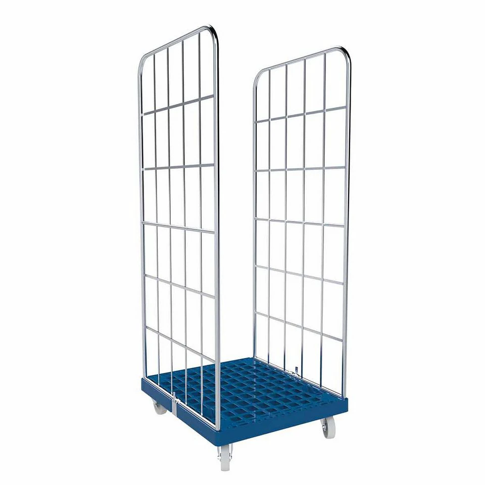 OSWALD Transportgeräte Rollbehälter RW10116 2-seitig 724 x 815 x 1.830 mm 500 kg Recycling Schwarz