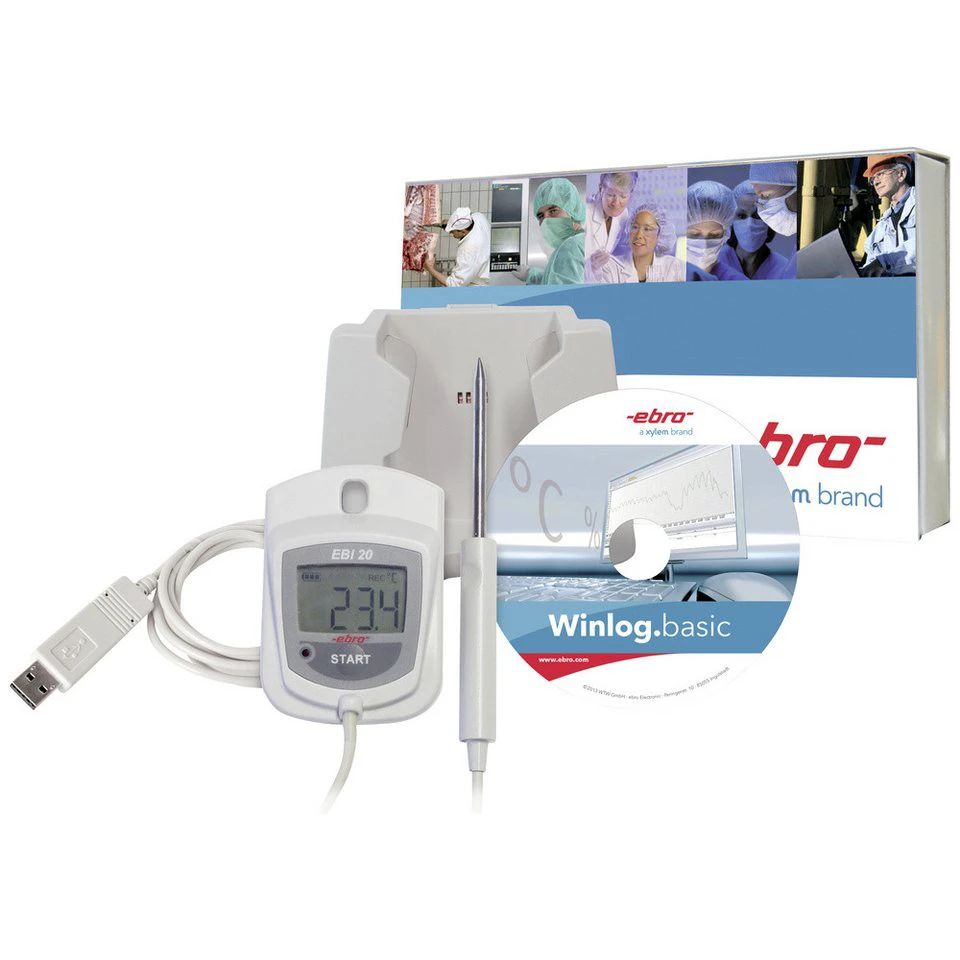 ebro EBI 20-TE1-Set Temperatur-Datenlogger 1601-0047-Z