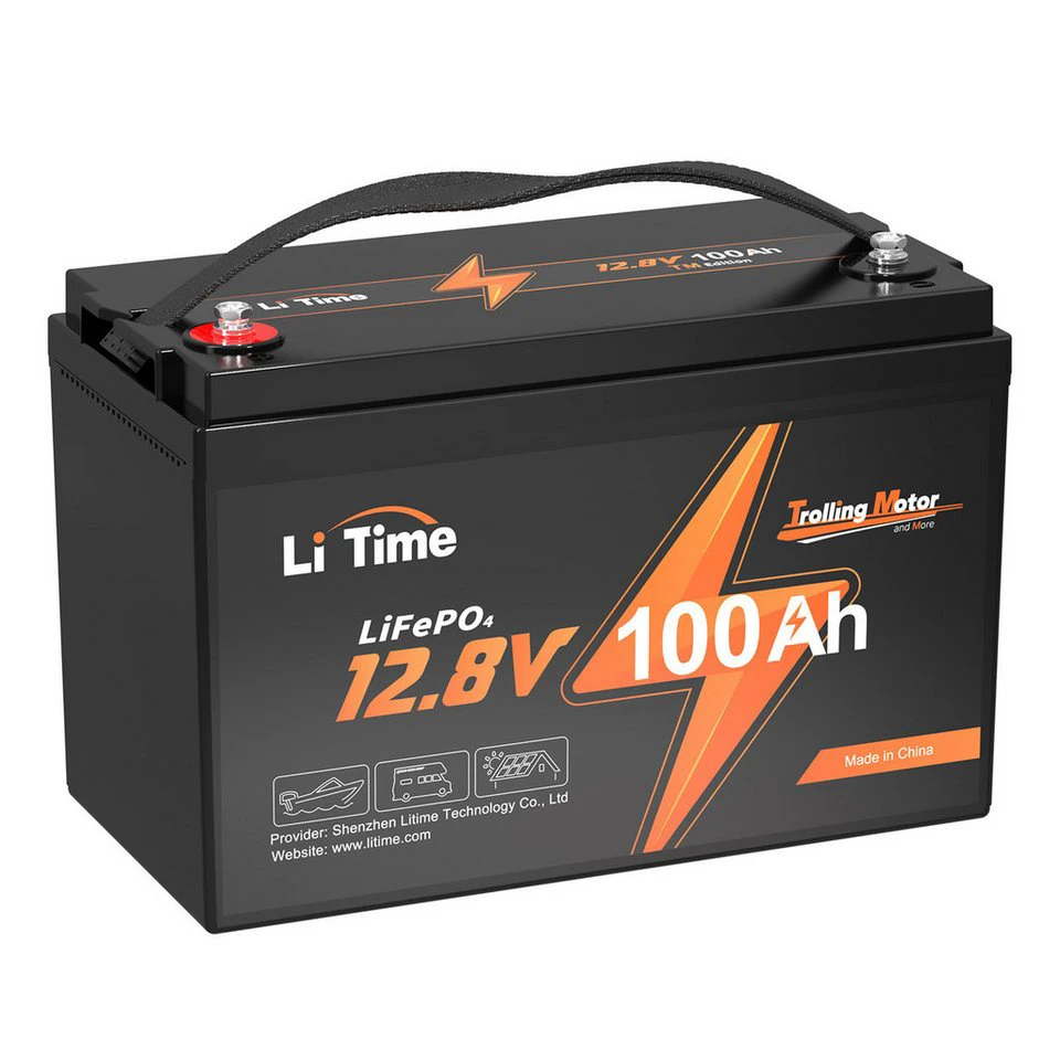 LiTime 12V 100Ah TM LiFePO4 Batterie 1280Wh mit Tieftemperaturschutz