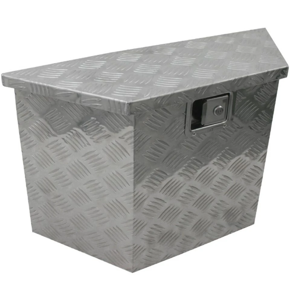 PAT Europe Deichselbox Anhänger V-Deichsel Aluminium Riffelblech 380/700 x 240 x 420 mm