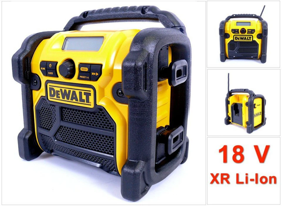 DeWalt DCR 019 Baustellenradio FM AM 10,8-18 V Li-Ion Solo ohne Akku Ladegerät