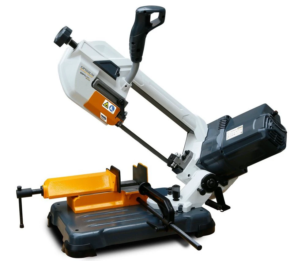 Optimum Gehrungsbandsäge SQ-V13 Bi-Metall-Sägeband 0–60° 30–80 m/min 230 V