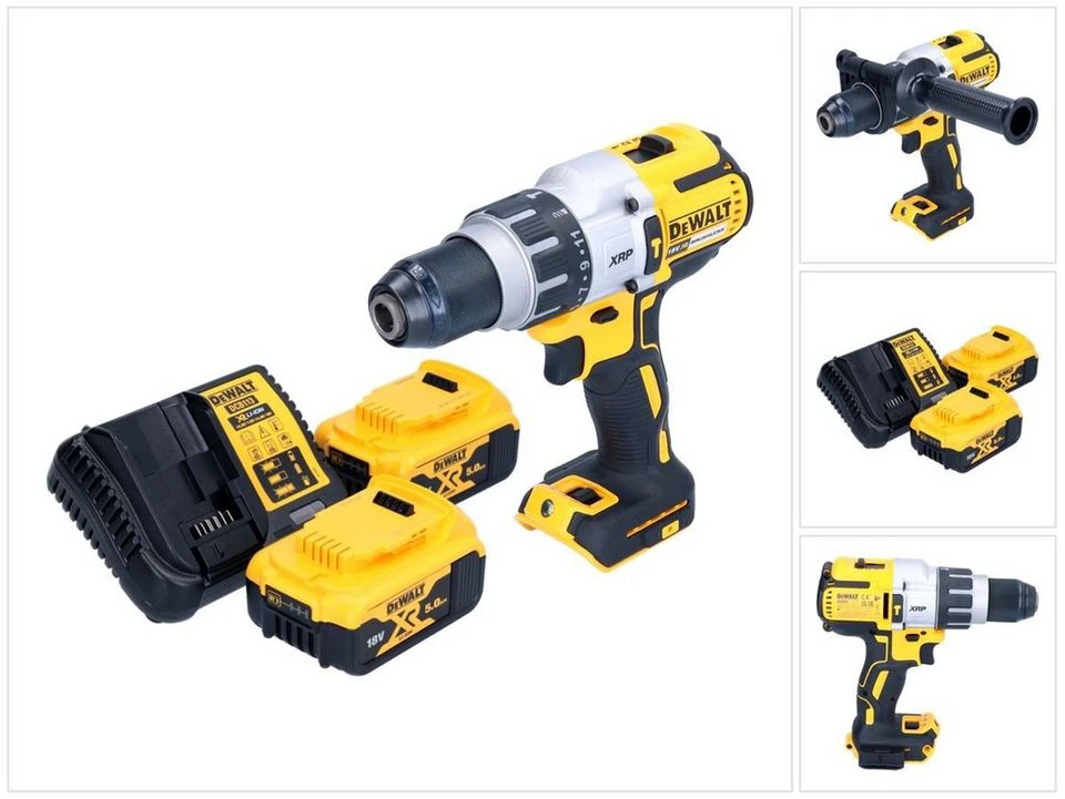 DeWalt Akku-Schlagbohrschrauber DCD 996 18 V 95 Nm Brushless 2x Akku 5,0 Ah