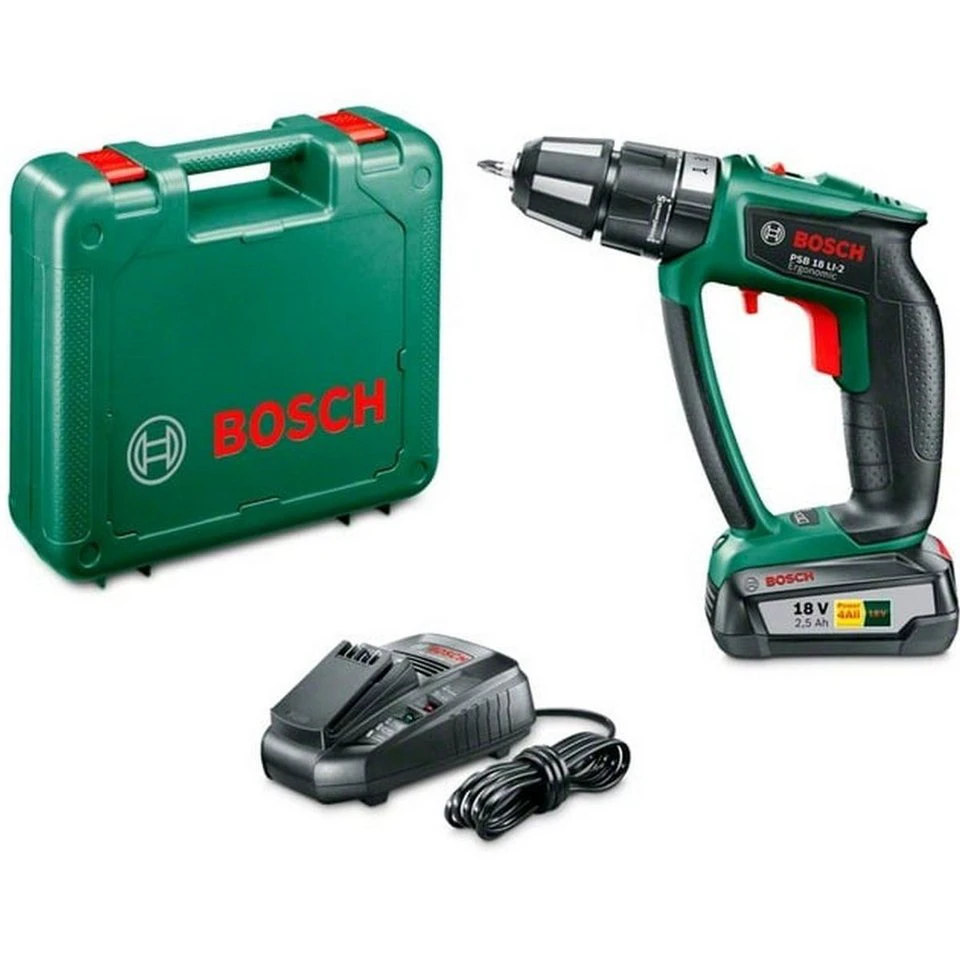 BOSCH Bohrhammer Home and Garden PSB 18Volt Akku 1.400 U/min 22.500 /min Schnellspann-Bohrfutter