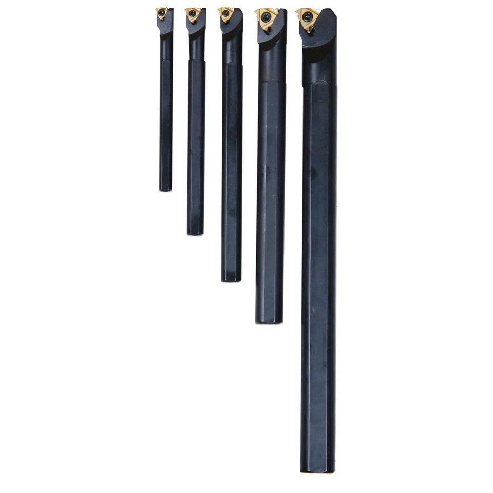 Optimum Innengewindedrehstahl-Satz 3441650 5-teilig 8/10/12/16/20 mm HM-Wendeplatten TIN-beschichtet
