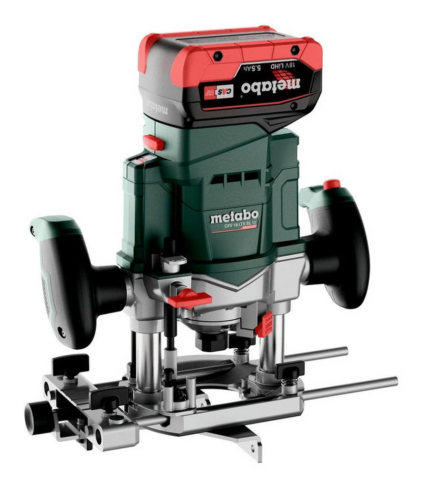 Metabo Akku-Oberfräse OFV 18 LTX BL 12 2 x 5,5 Ah LiHD metaBOX 340