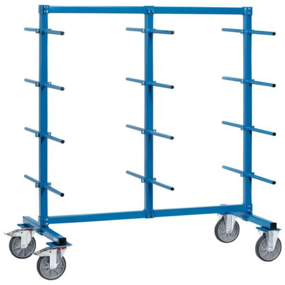 FETRA Tragarmwagen 2x370 mm 2x60 kg 500 kg RAL 5007 blau