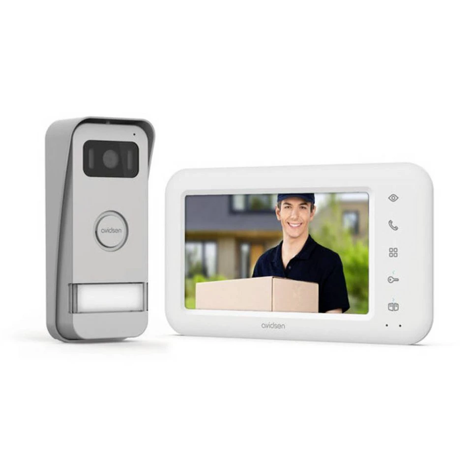 Avidsen Video-Türsprechanlage Elia SMART 7 Zoll Aluminium Nachtsicht